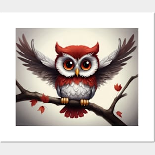 The Cute Baby Owl Posters and Art